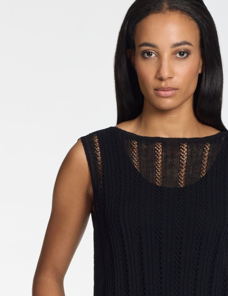 Sarah Pacini Sleeveless sweater – openwork