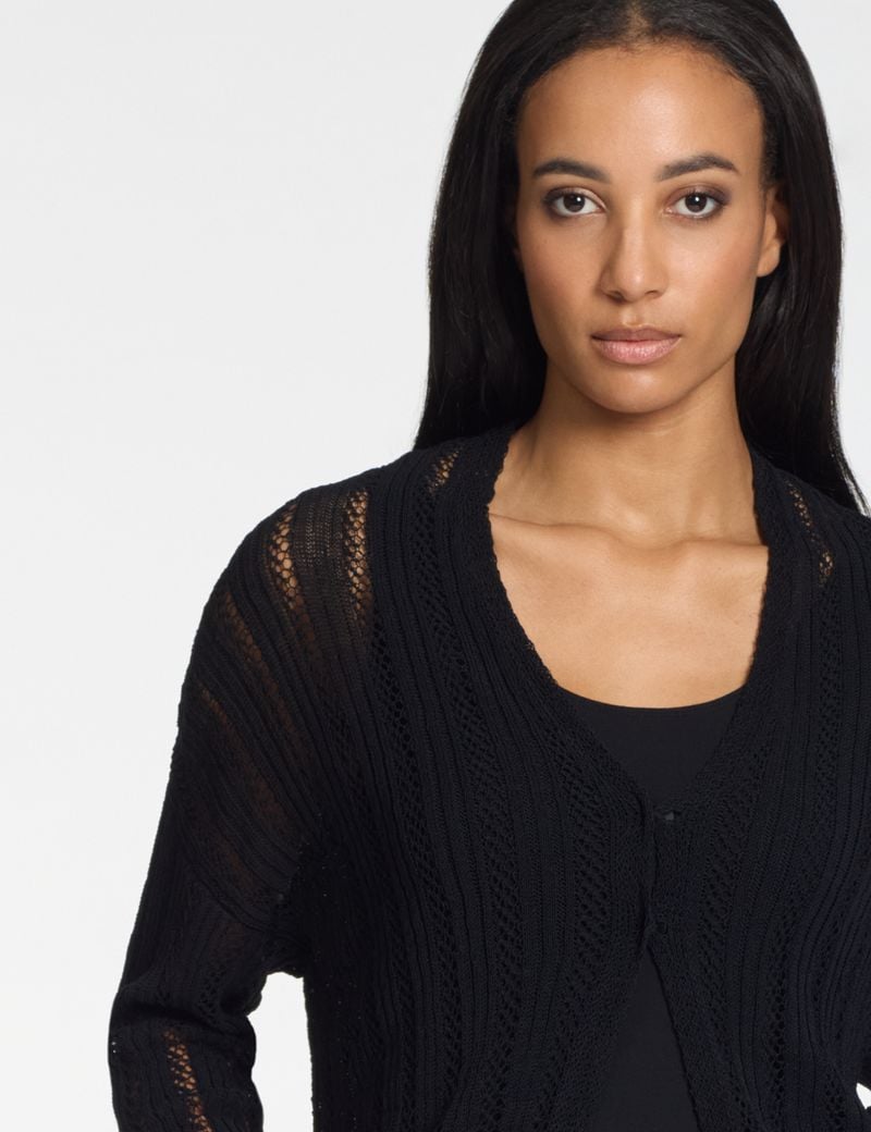 Sarah Pacini Strickjacke – Ajourmuster