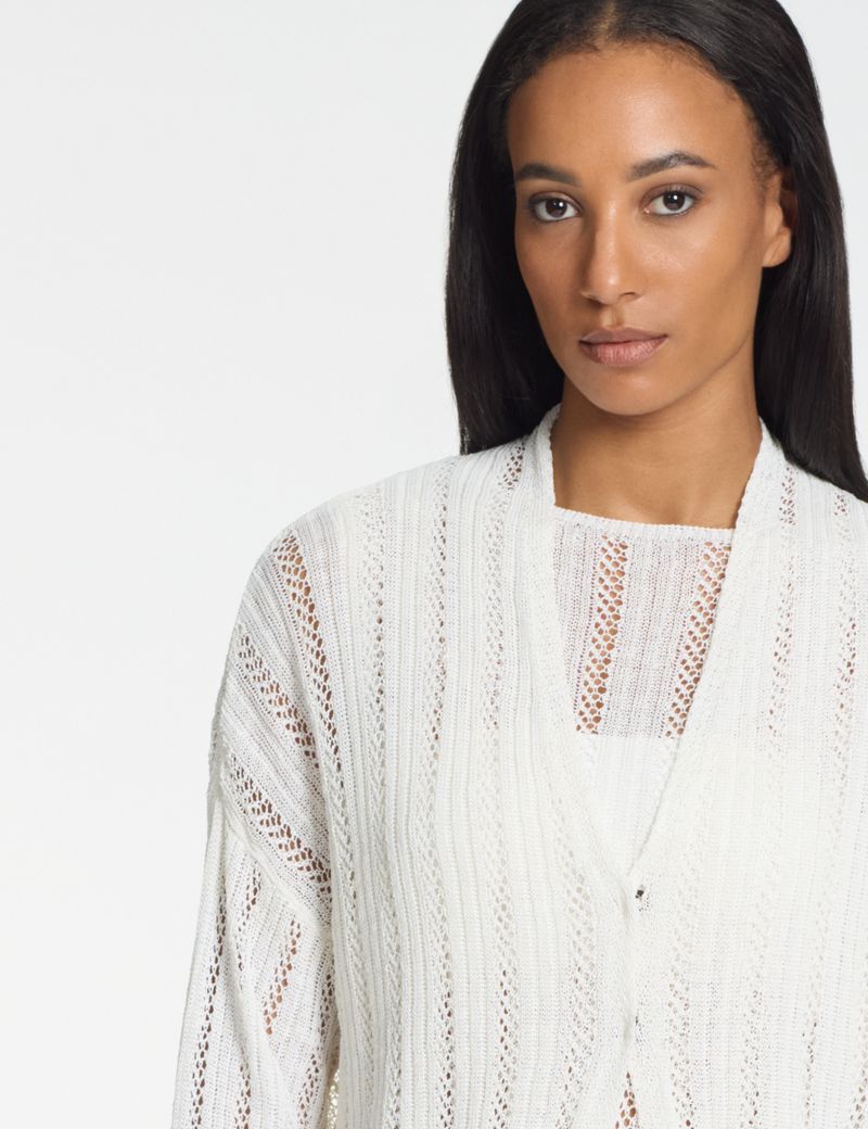 Sarah Pacini Cardigan met knopen – open