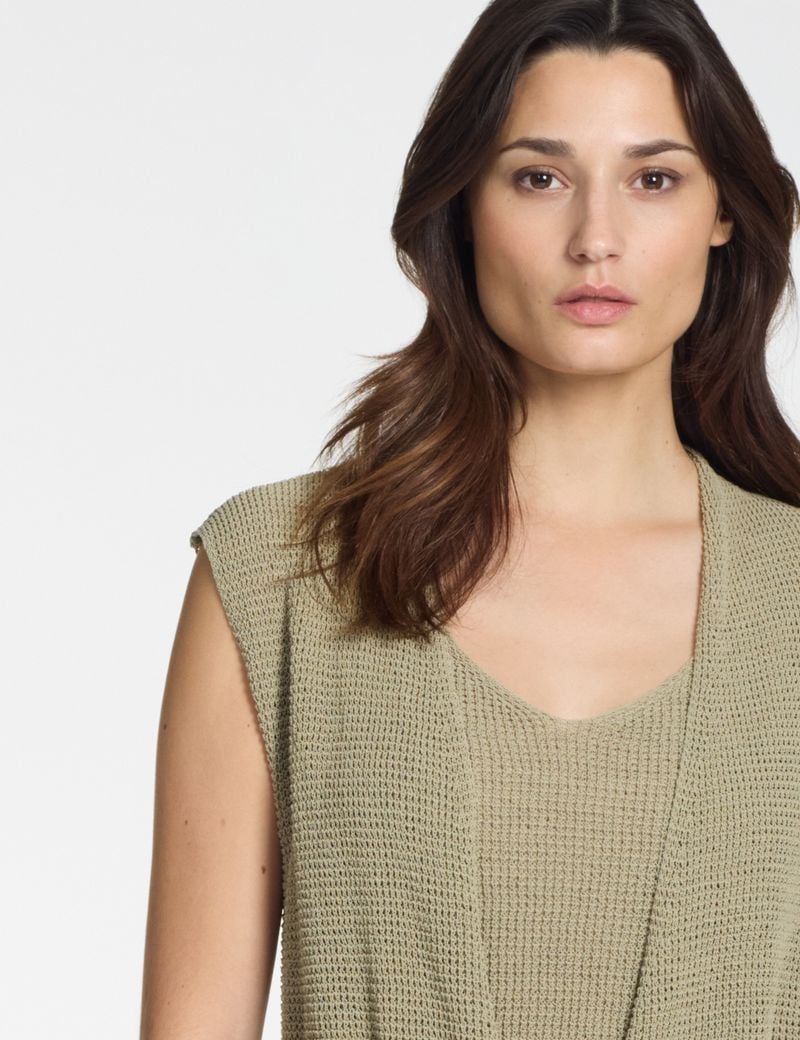 Sarah Pacini Draped cardigan – 3d effect
