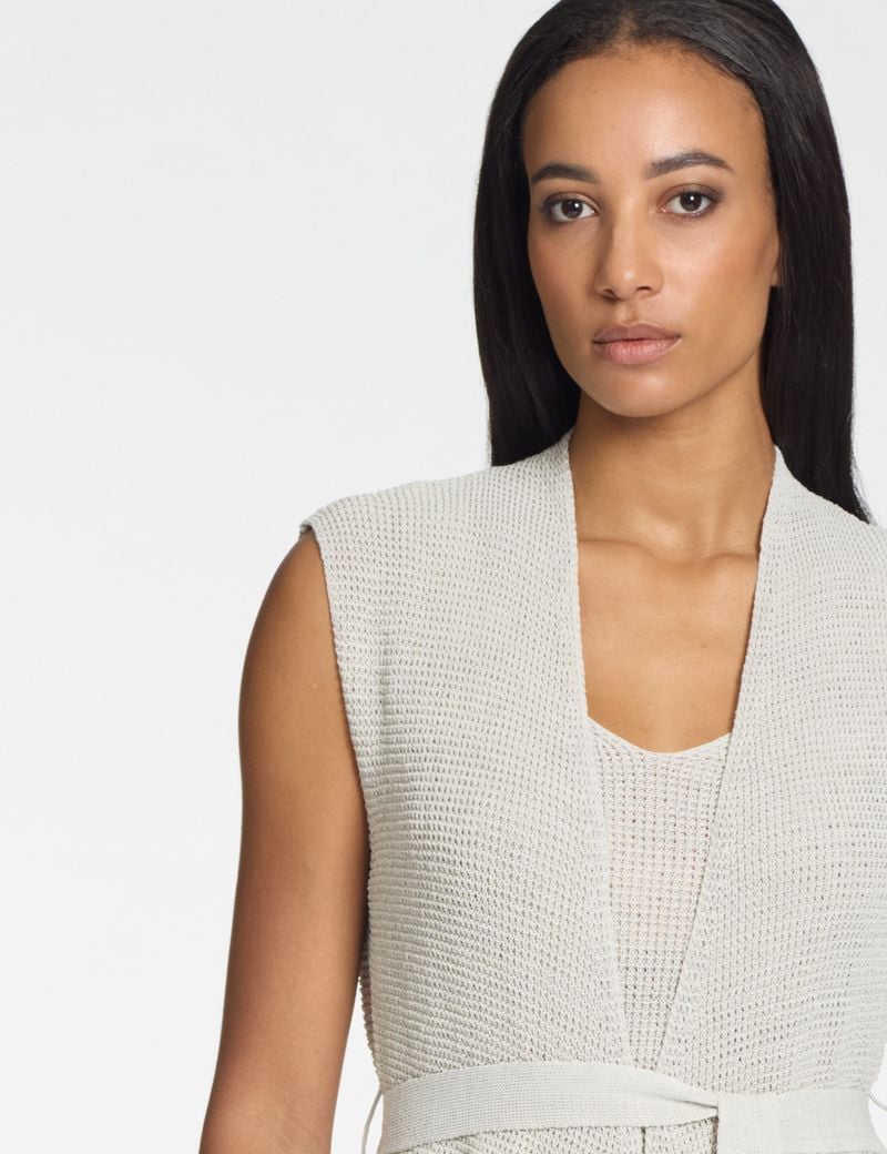 Sarah Pacini Draped cardigan – 3d effect