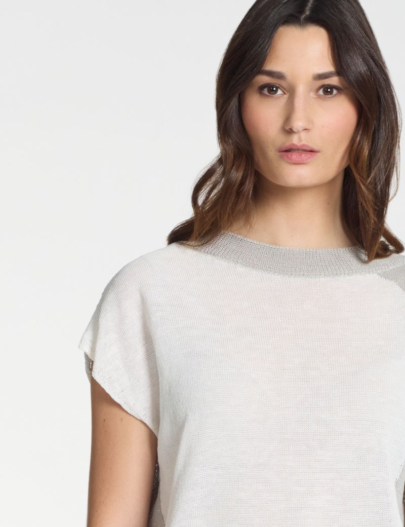 Sarah Pacini Sweater – iridescent contrast