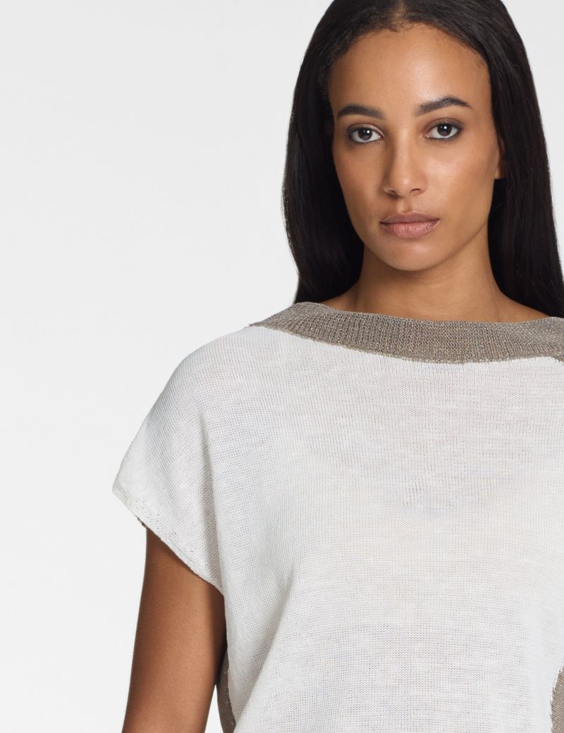Sarah Pacini Pull – contraste irisé
