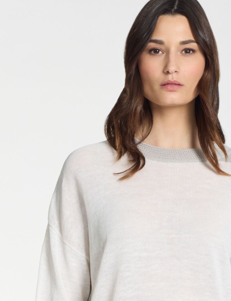 Sarah Pacini Lässiger Pullover – schillernd