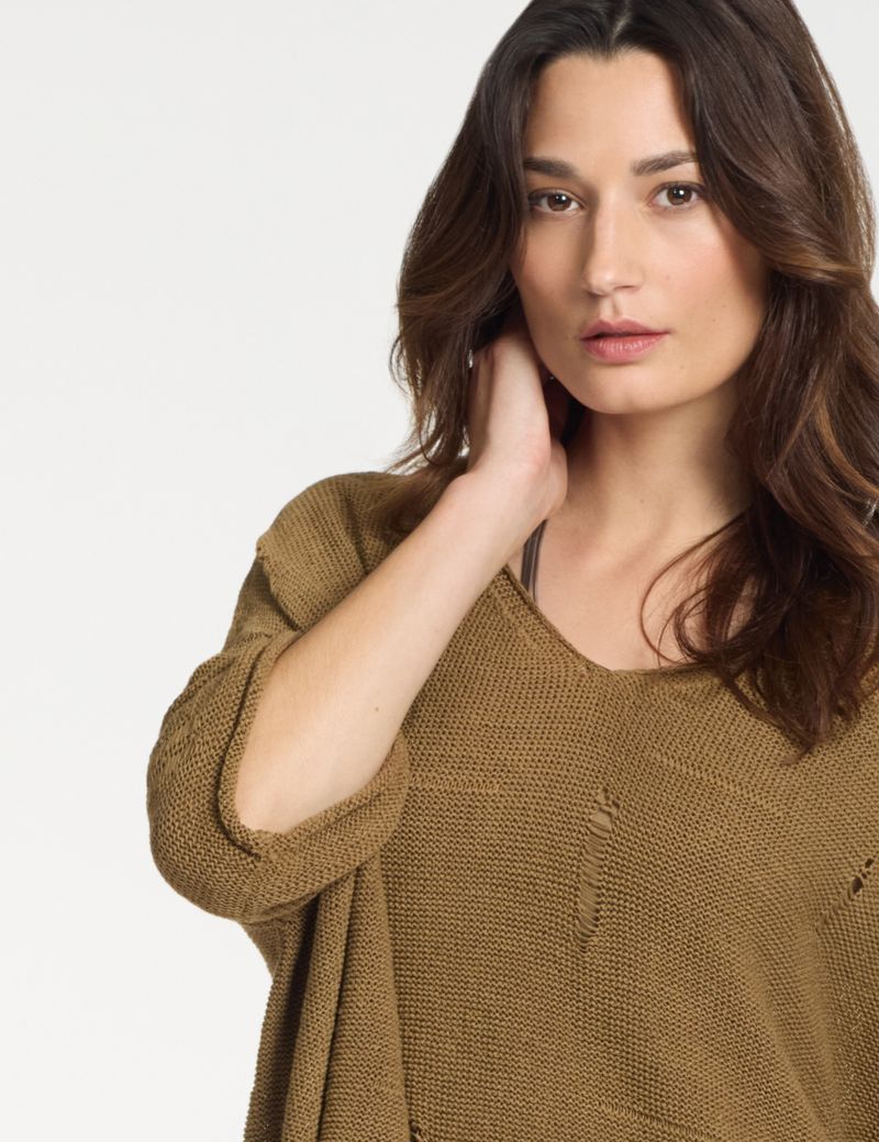 Sarah Pacini Oversized trui – naadloos