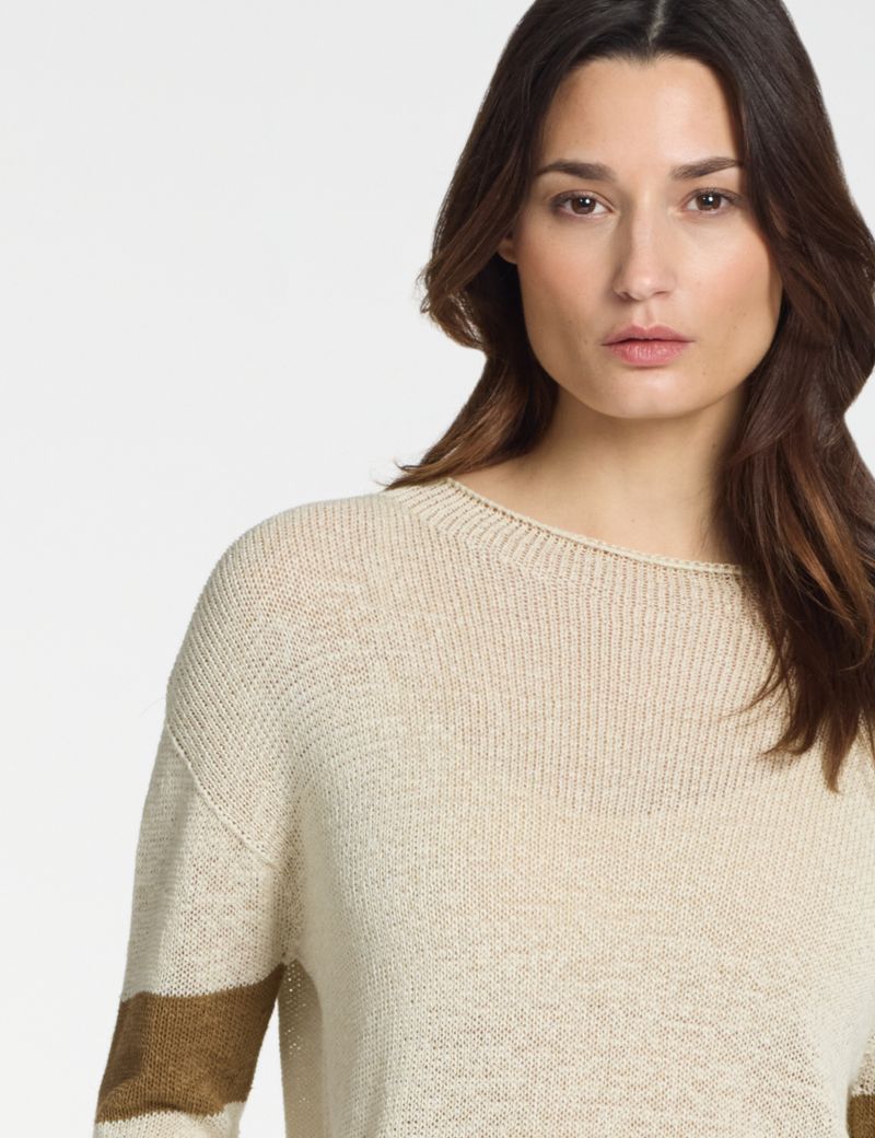 Sarah Pacini Trui met boothals – naadloos