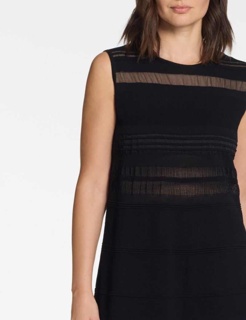 Sarah Pacini Long dress - knitted lace effect