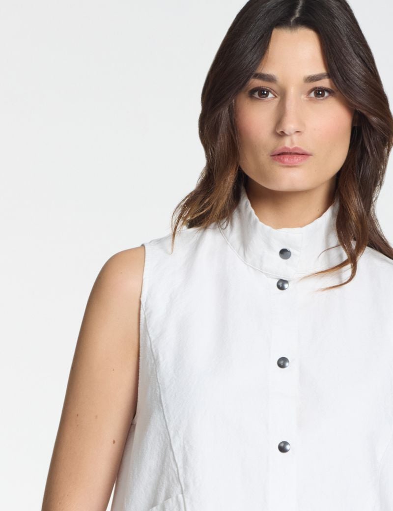 Sarah Pacini Vest – textured cotton