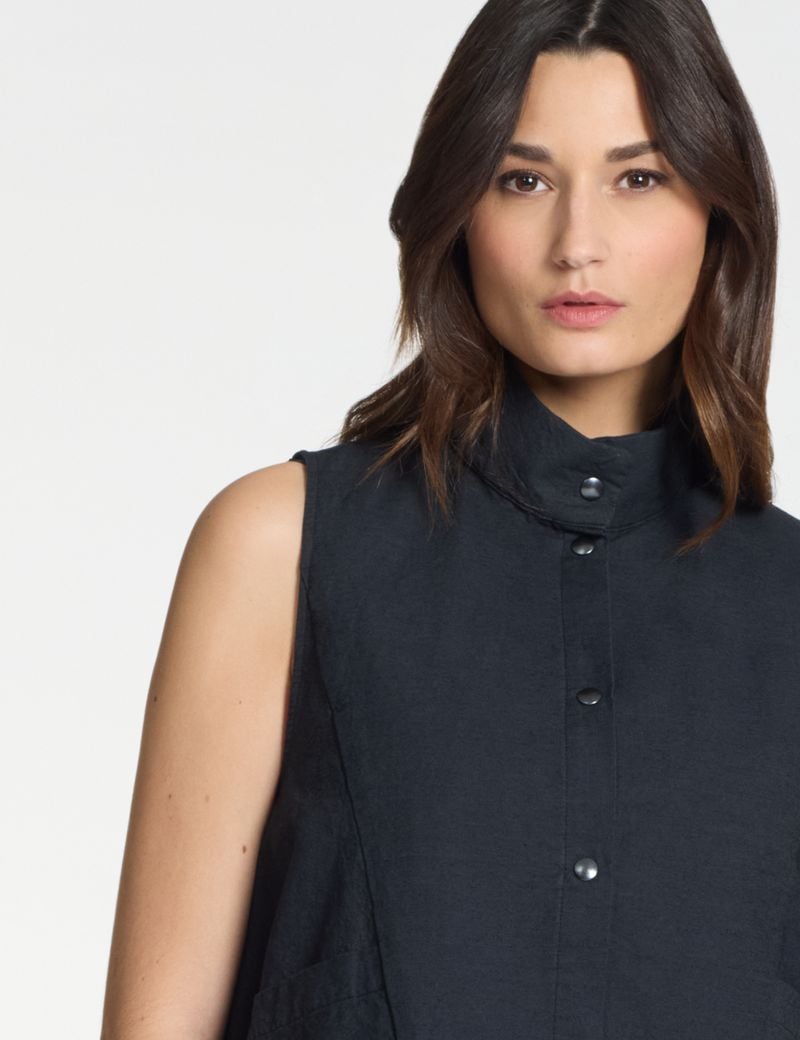 Sarah Pacini Bodywarmer – textuurkatoen