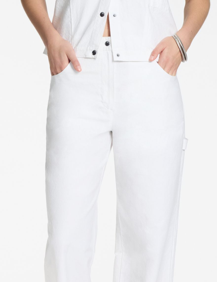 Sarah Pacini Pantalon droit – coton texturé