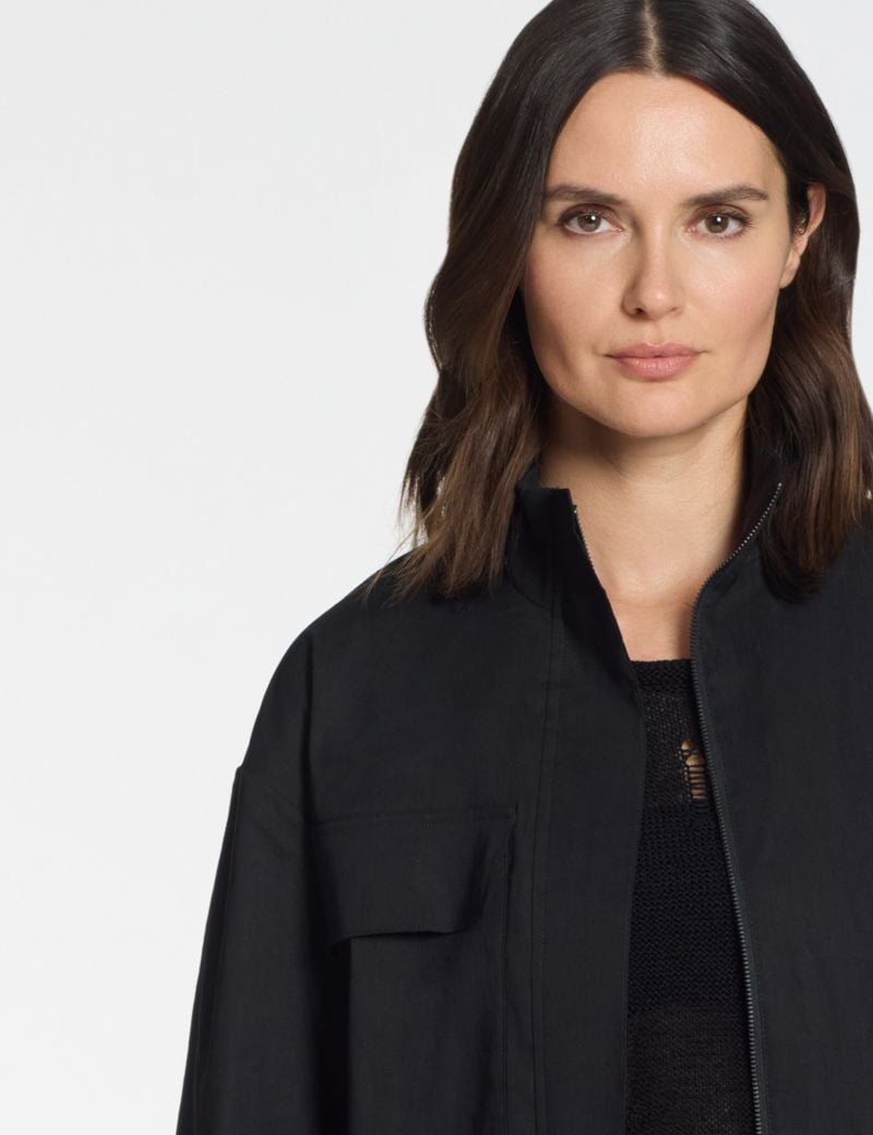 Sarah Pacini Jacke – Stretch-Leinen