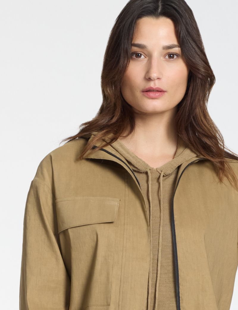 Sarah Pacini Zipped jacket – stretch linen