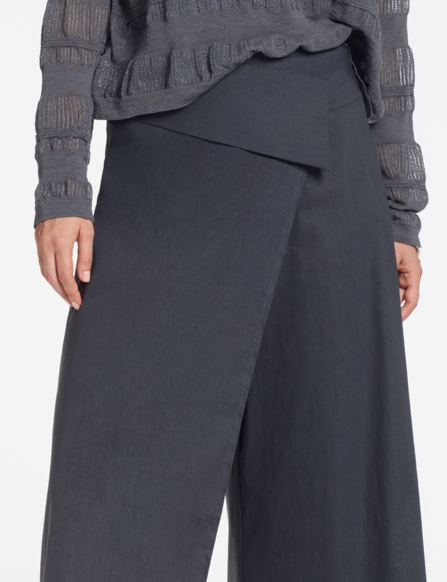 Sarah Pacini Asymmetric pants – stretch linen