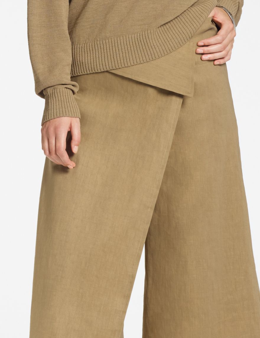 Sarah Pacini Asymmetric pants – stretch linen
