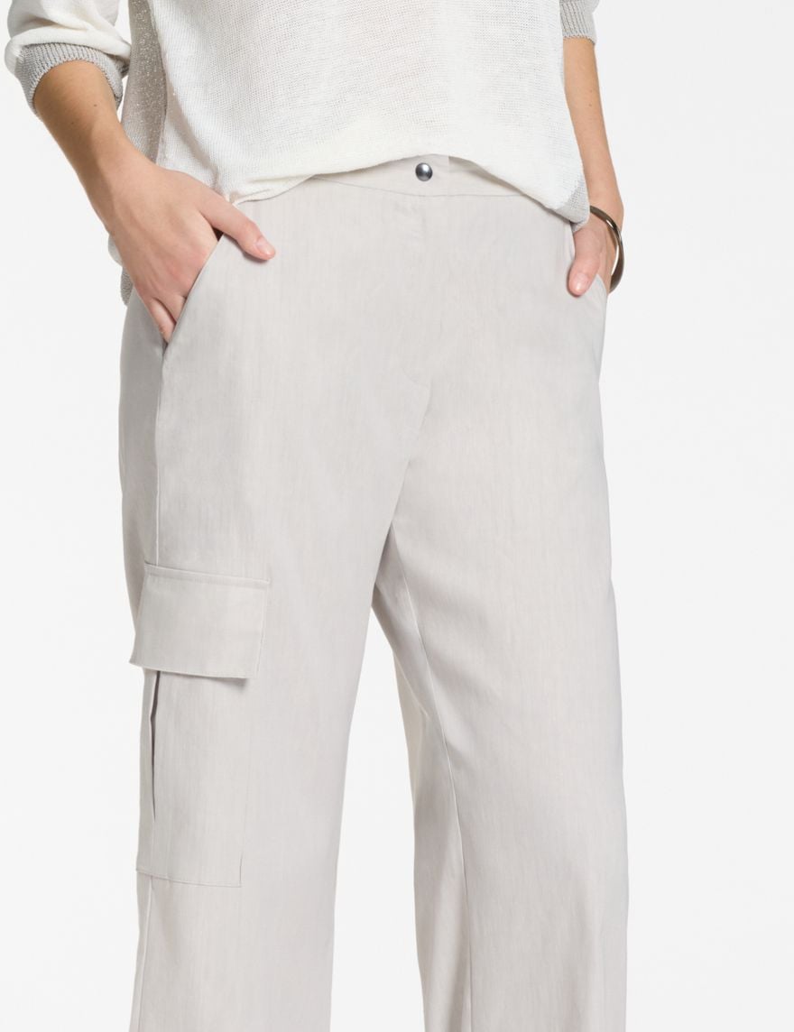Sarah Pacini Straight pants – patch pocket