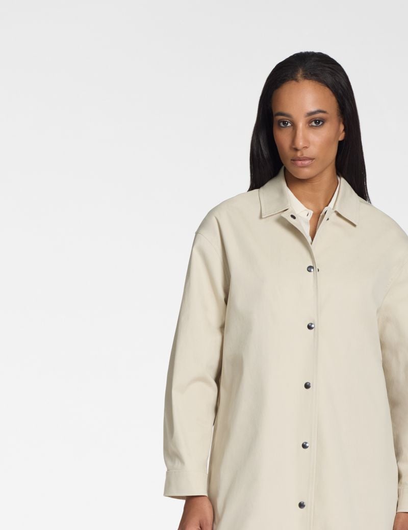 Sarah Pacini Coat – cotton poplin