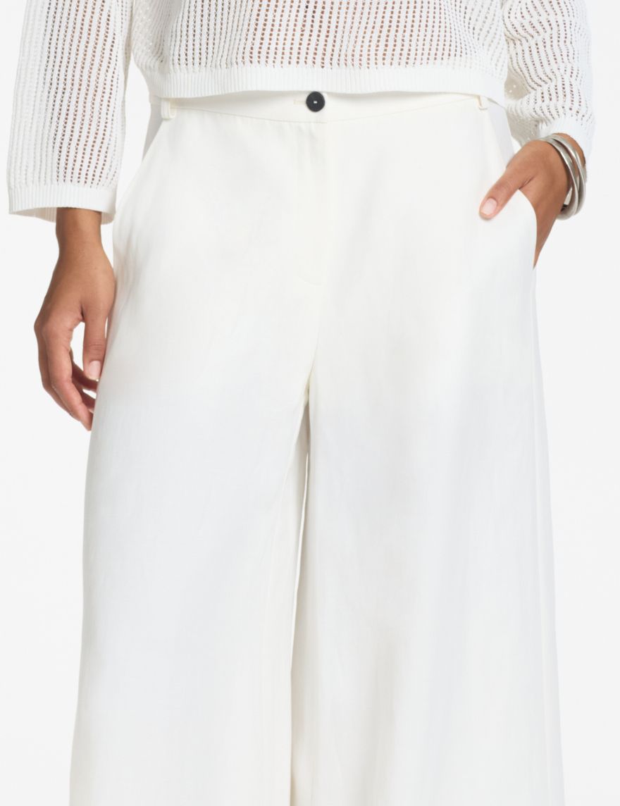 Sarah Pacini Palazzo-Hose – Leinen und Viskose