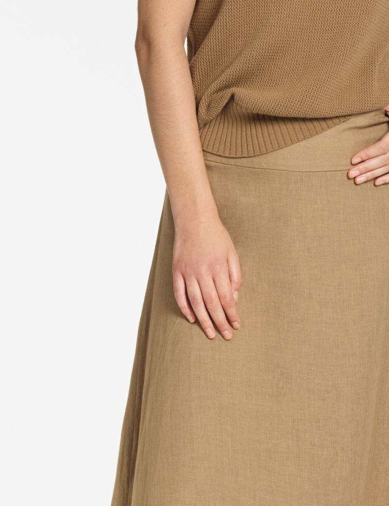 Sarah Pacini Jupe longue évasée – 100 % lin