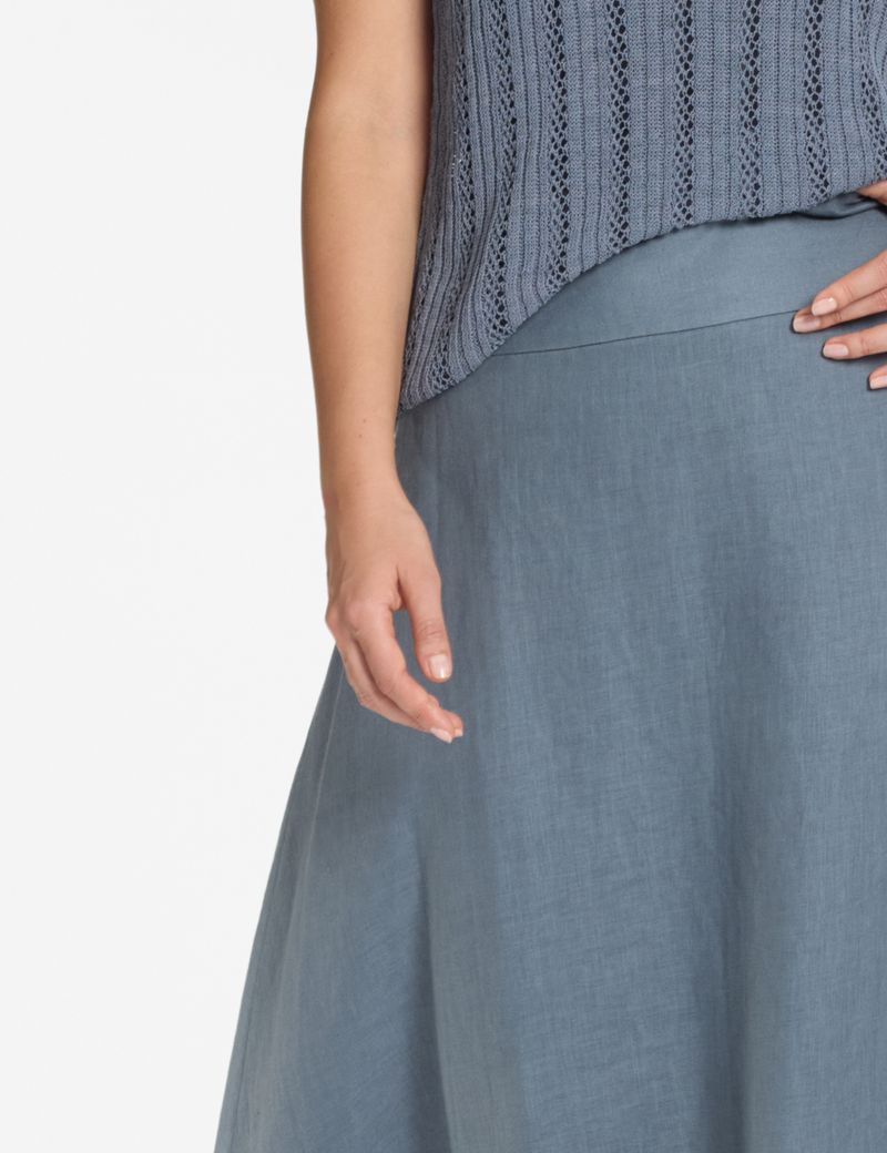 Sarah Pacini Long flare skirt – 100% linen
