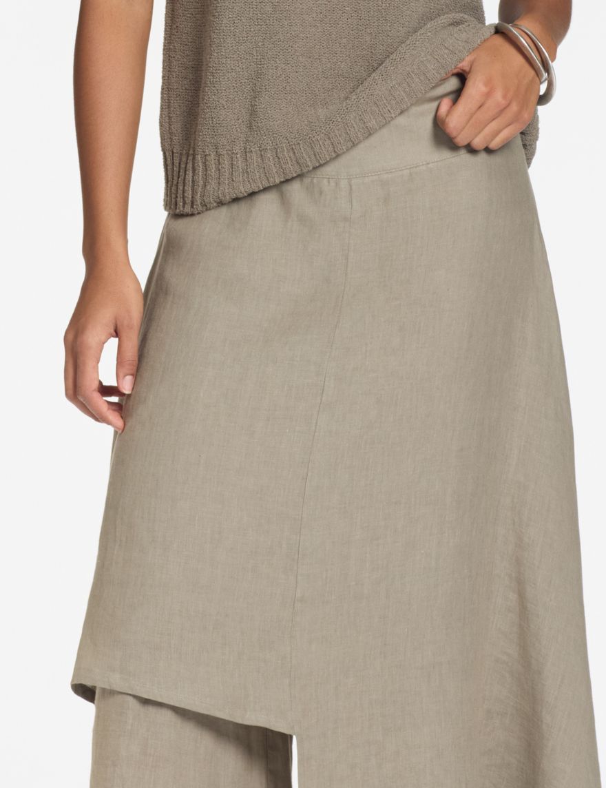 Sarah Pacini Linnen broek – gelaagde look