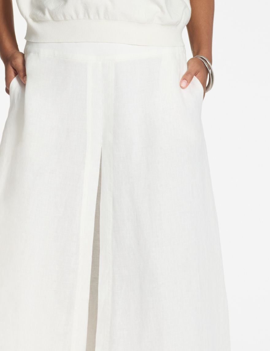 Sarah Pacini Linnen broek – trompe l'œil