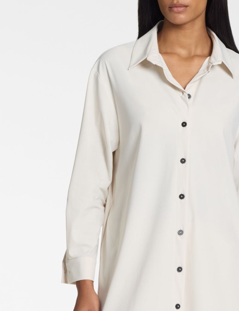 Sarah Pacini Shirt dress – techno fabric