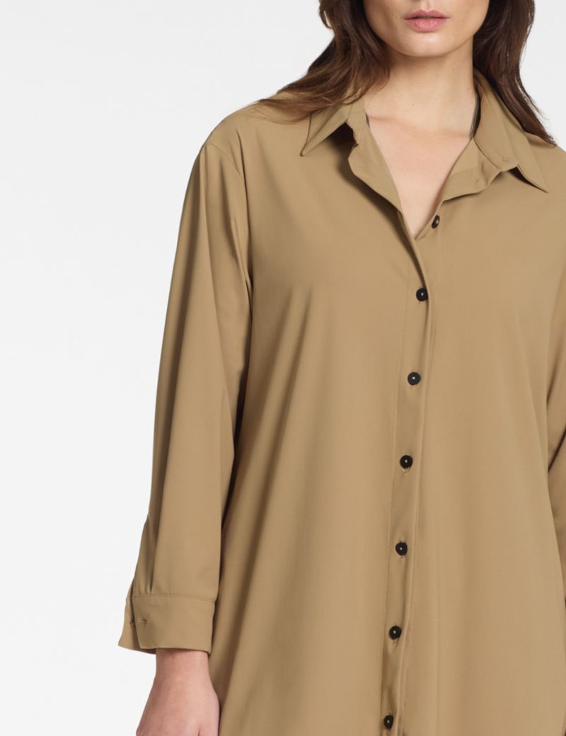 Sarah Pacini Shirt dress – techno fabric
