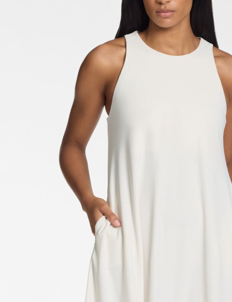 Sarah Pacini Sleeveless long dress – techno fabric