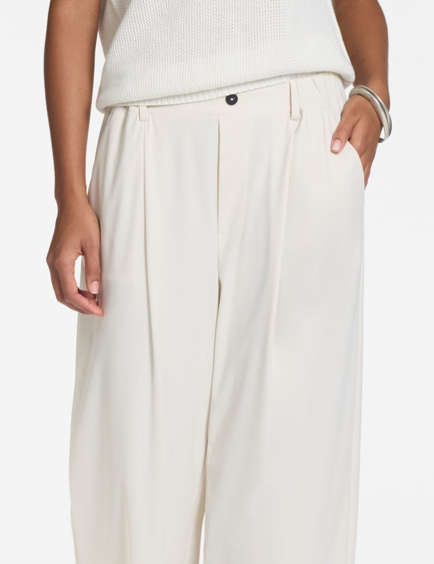 Sarah Pacini Straight Pants – techno fabric