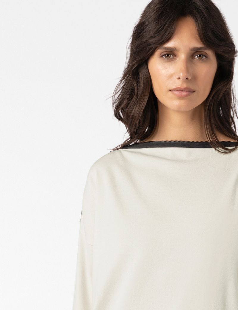 Sarah Pacini BOAT-NECK SWEATER – STRETCH VISCOSE