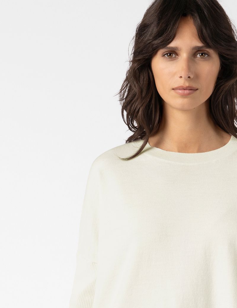 Sarah Pacini SWEATER – RIBBED SLEEVES