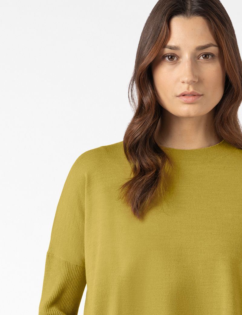 Sarah Pacini SWEATER – RIBBED SLEEVES