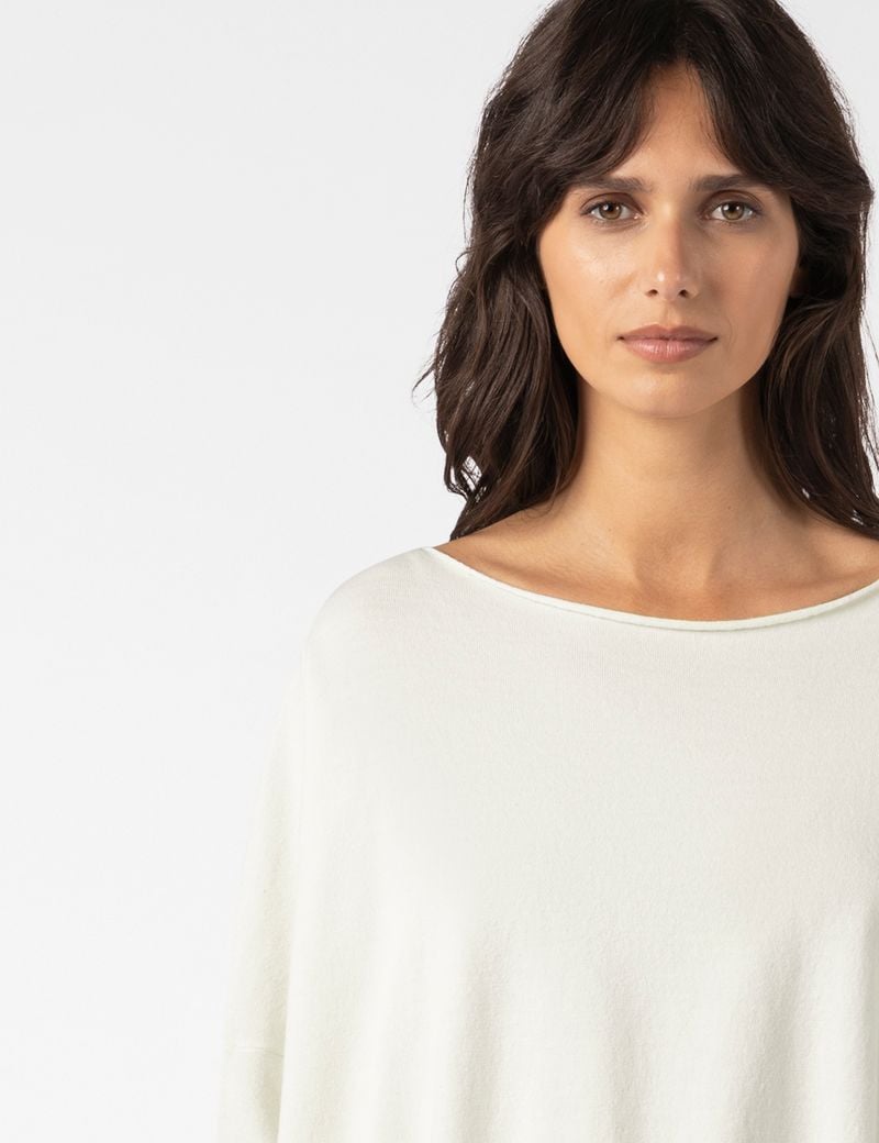 Sarah Pacini OVERSIZED SWEATER – TEXTURED RIB KNIT