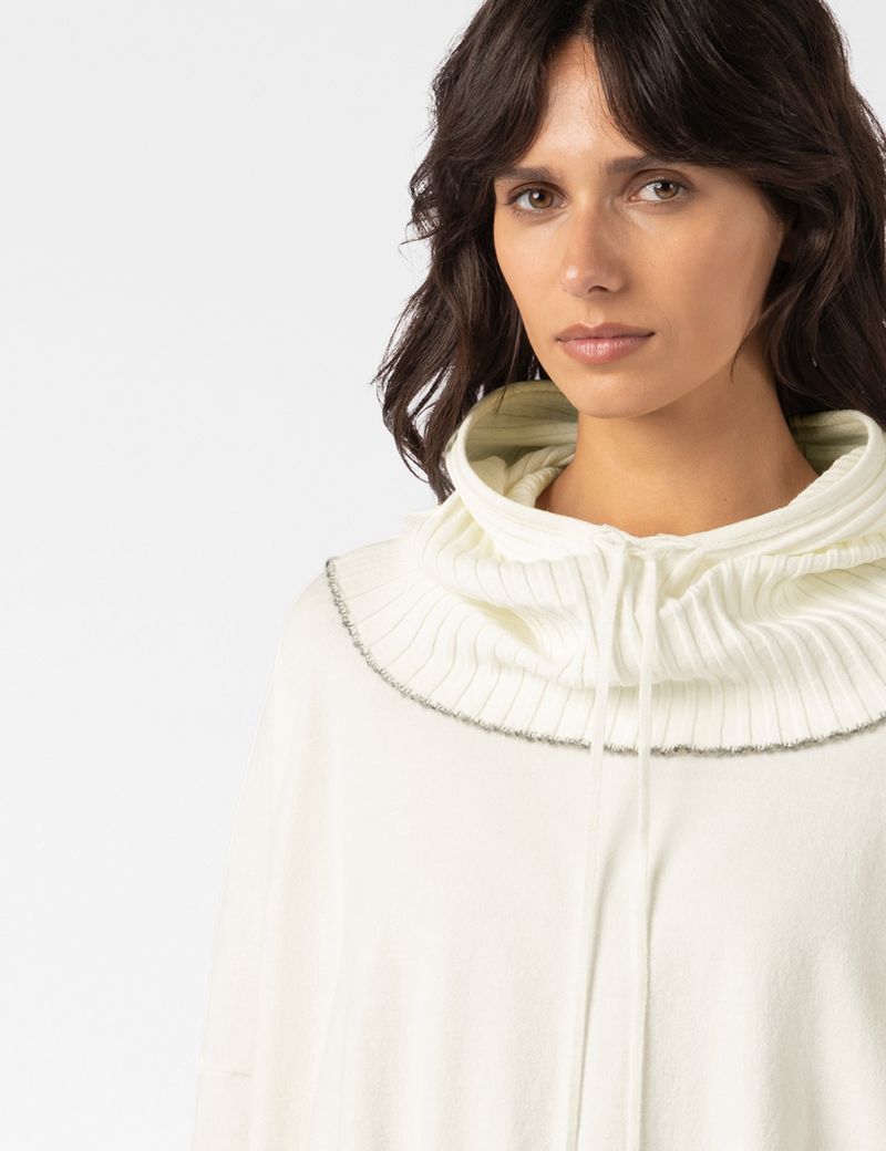 Sarah Pacini HOODIE – TEXTURED RIB KNIT