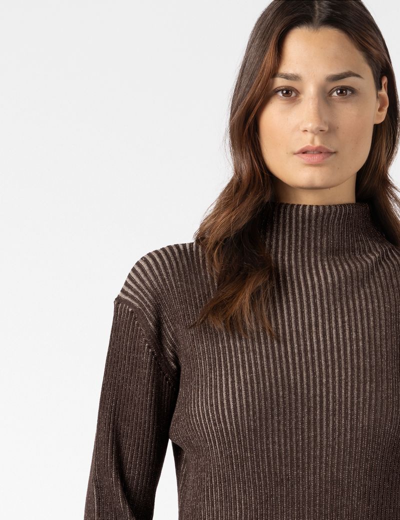 Sarah Pacini TRUI MET COL – GLANZENDE RIB