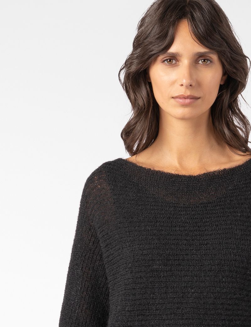 Sarah Pacini FITTED SWEATER – AIRY RIB KNIT