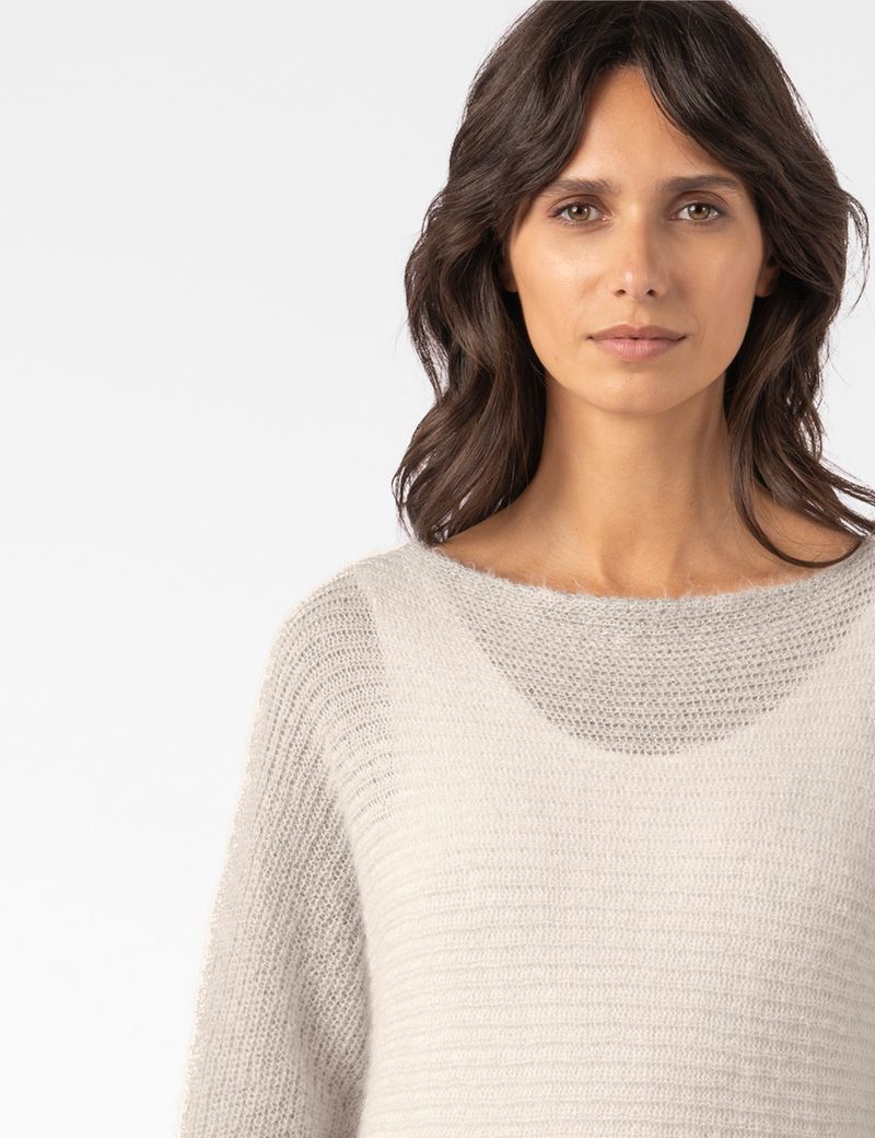 Sarah Pacini GETAILLEERDE TRUI – LUCHTIGE RIB