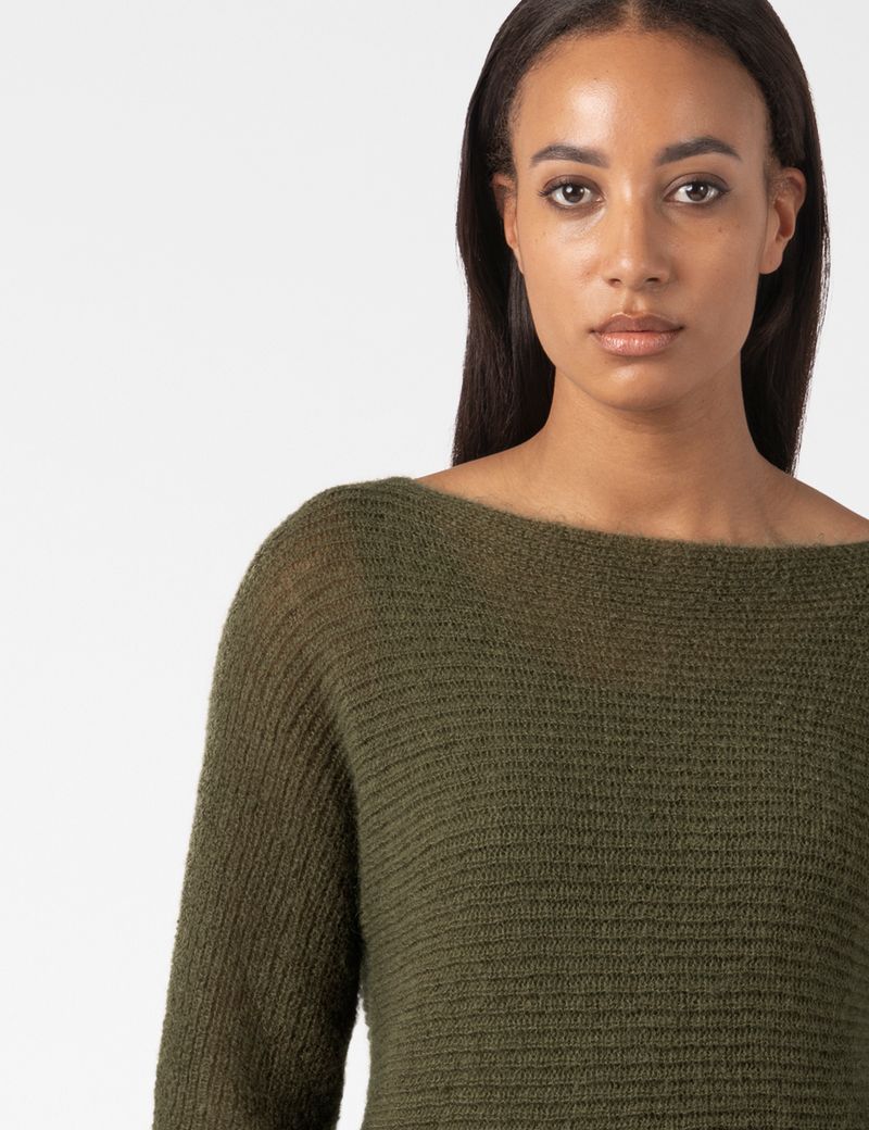 Sarah Pacini FITTED SWEATER – AIRY RIB KNIT