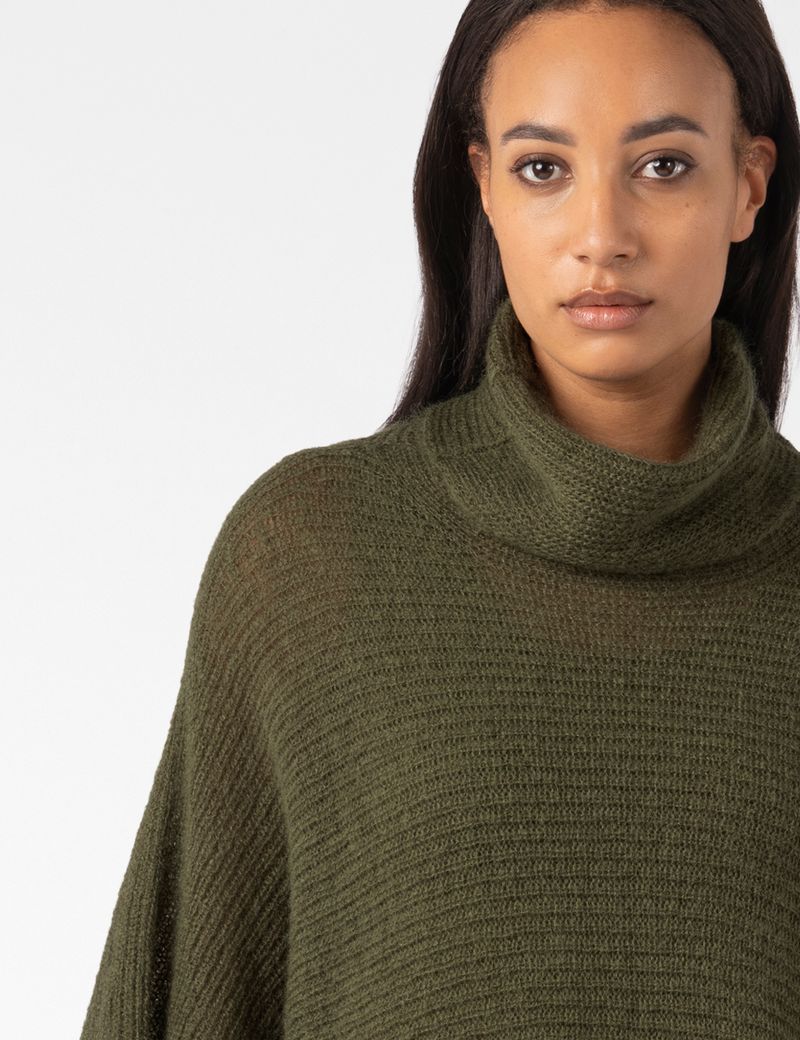 Sarah Pacini 3/4-SLEEVE SWEATER – AIRY RIB KNIT