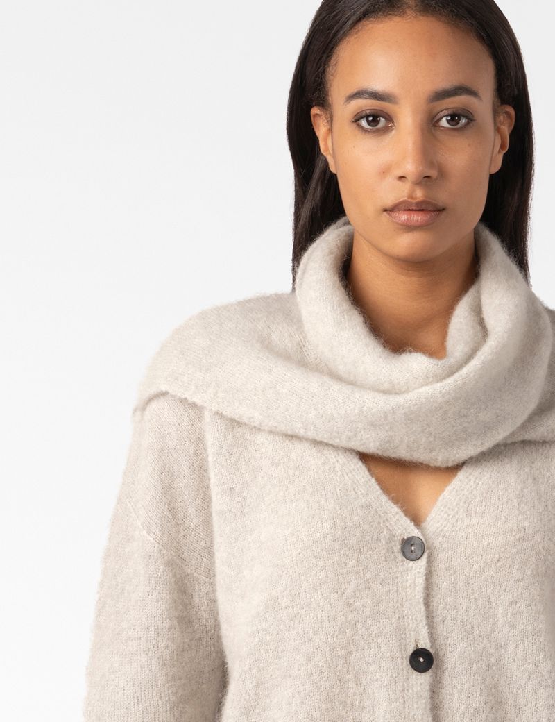 Sarah Pacini CROPPED CARDIGAN – SEAMLESS MOHAIR