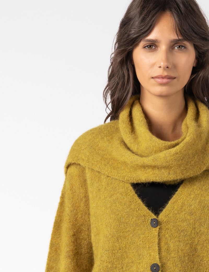 Sarah Pacini CROPPED CARDIGAN – SEAMLESS MOHAIR
