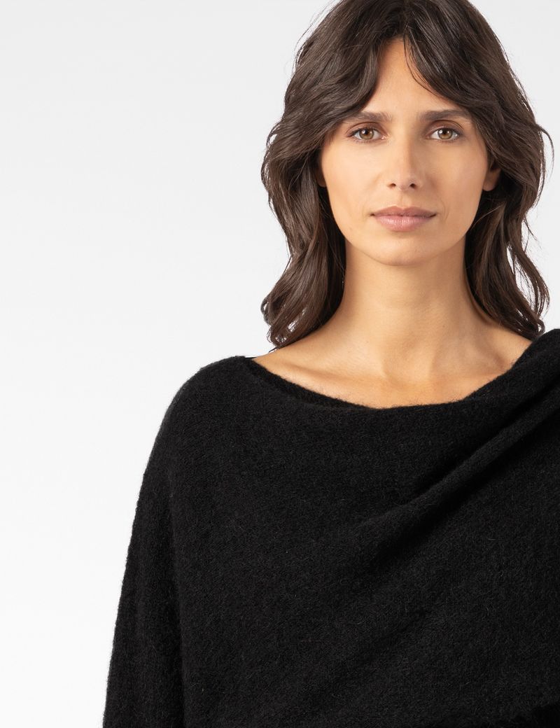 Sarah Pacini PULLOVER MIT SCHALKRAGEN – STRETCH-MOHAIR