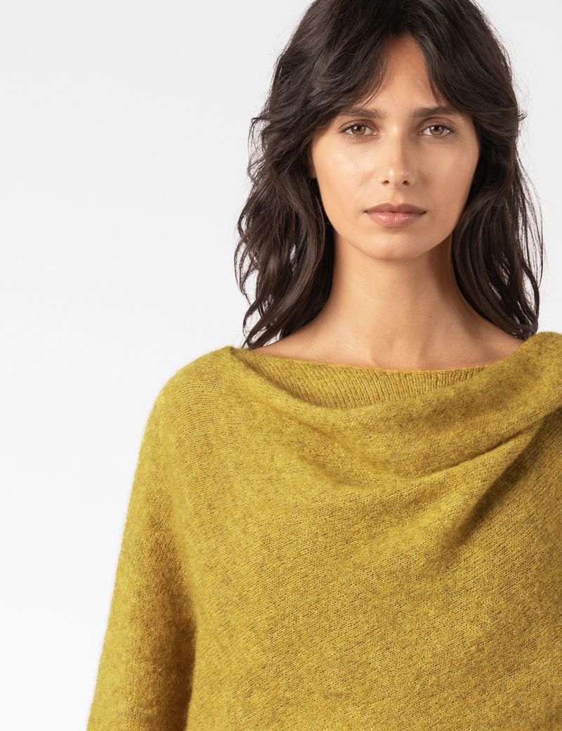 Sarah Pacini PULL COL ÉCHARPE - MOHAIR STRETCH