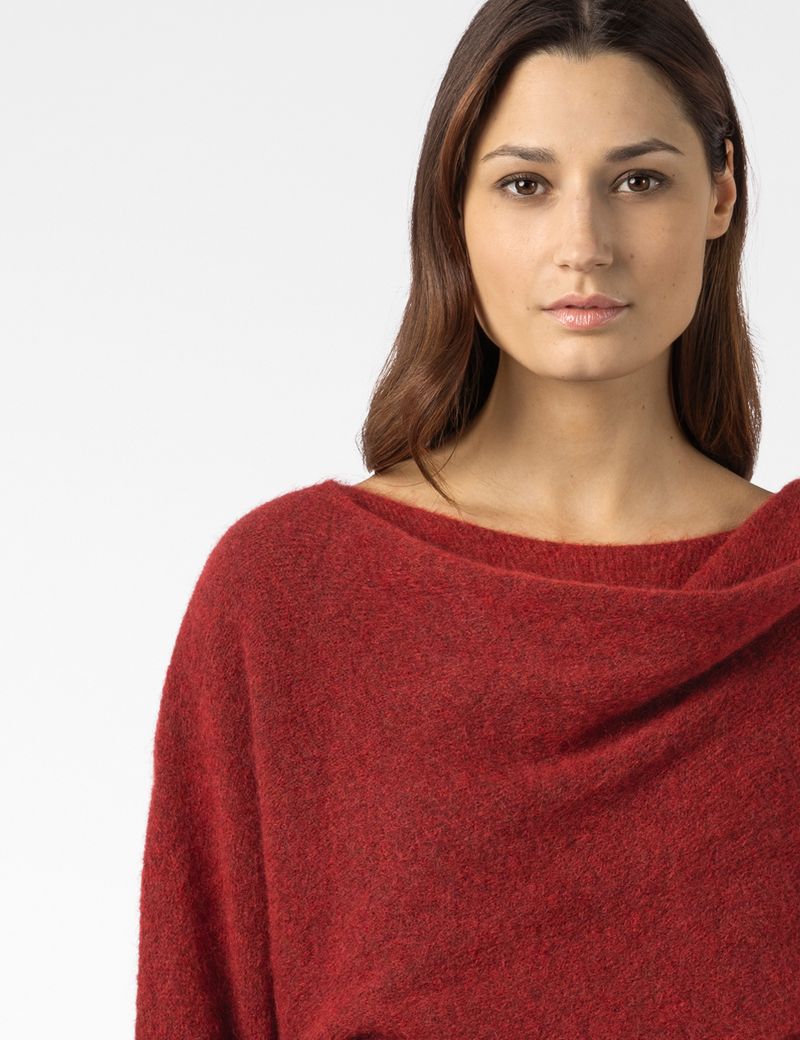 Sarah Pacini PULL COL ÉCHARPE - MOHAIR STRETCH