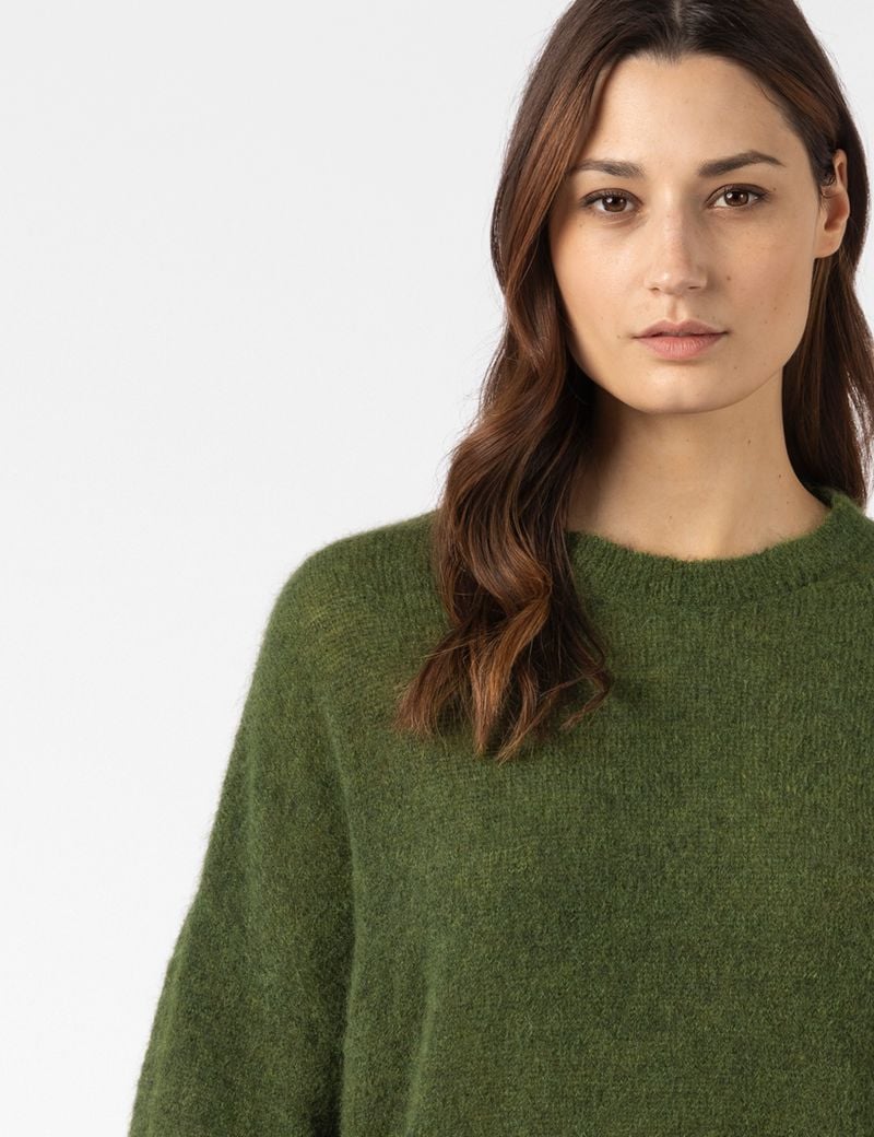 Sarah Pacini 3/4-SLEEVE SWEATER – STRETCH MOHAIR