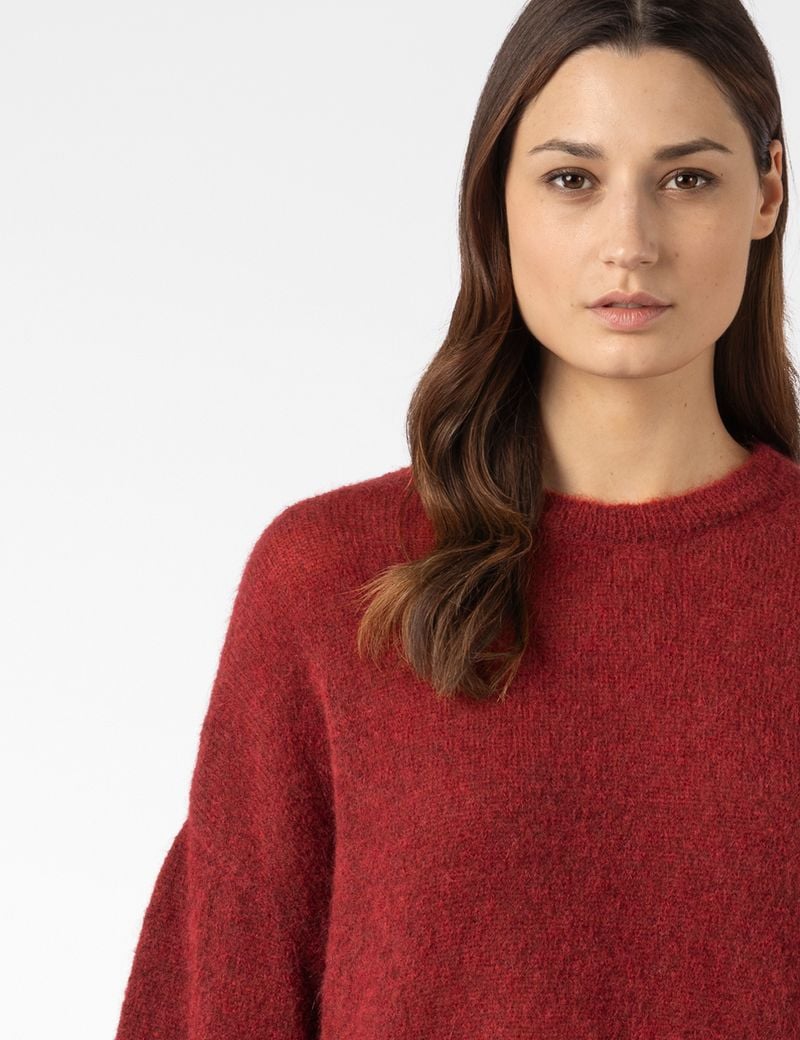 Sarah Pacini PULLOVER MIT 3/4-ÄRMELN – STRETCH-MOHAIR