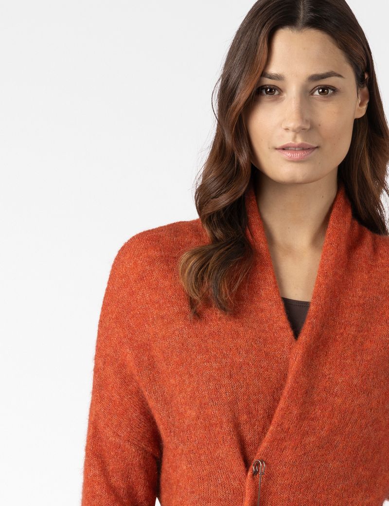 Sarah Pacini Long cardigan – mohair-merino