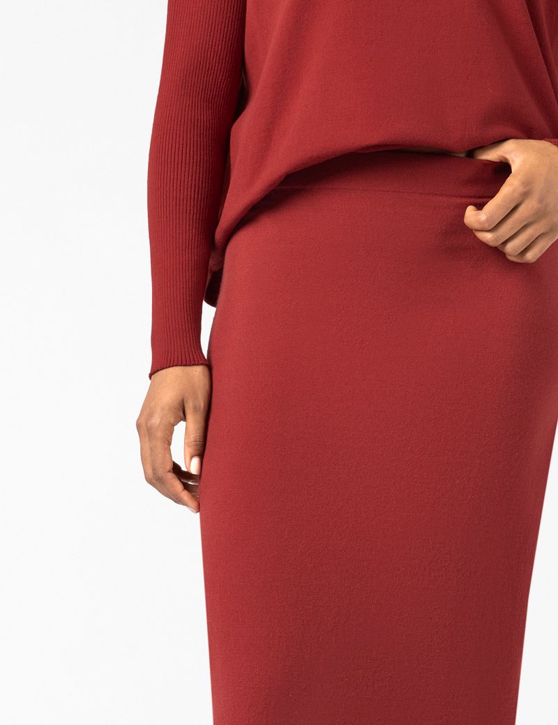 Sarah Pacini Gebreide maxi-rok – viscose stretch