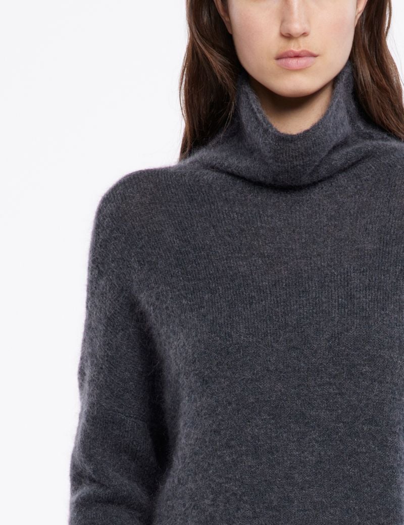 Sarah Pacini Lange rolkraagtrui – mohair-merino