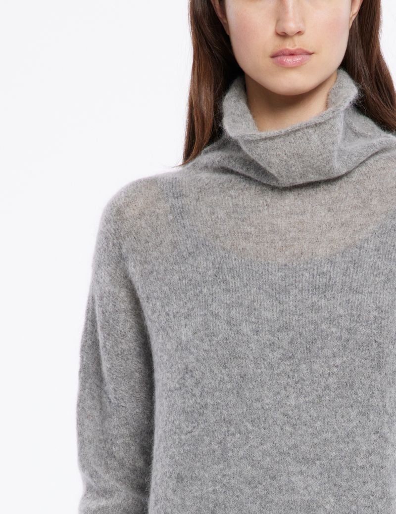 Sarah Pacini Lange rolkraagtrui – mohair-merino